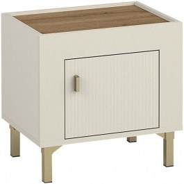 Κομοδίνο Mossa 162788829 48x36x45cm Beige BEIGE