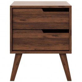 Κομοδίνο Nordelo Δεξί 163088809 45x35x55cm Walnut WALNUT