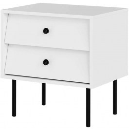 Bedside Table Valerio 162823419 52x39x55cm White WHITE