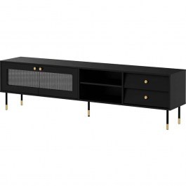 Έπιπλο Τηλεόρασης Valerio 162823209 200x39x55cm Black BLACK