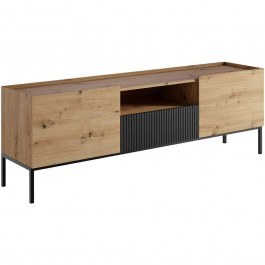 Έπιπλο Τηλεόρασης Como 162878899 180x60x42cm Natural-Black NATURAL