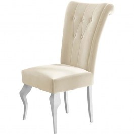Chair S63 162822229 52x70x100cm Beige-White BEIGE