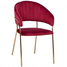 Armchair Byron 162642429 49x49x77,5cm Bordo-Gold BORDO