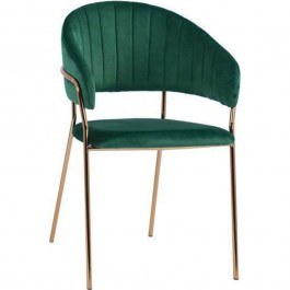 Armchair Byron 162642439 49x49x77,5cm Green-Gold GREEN