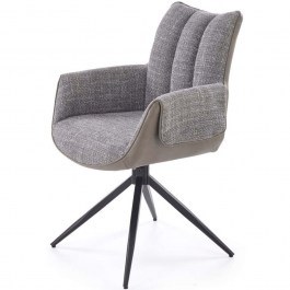 Πολυθρόνα Amanda 162879829 65x64x87cm Grey-Black GREY