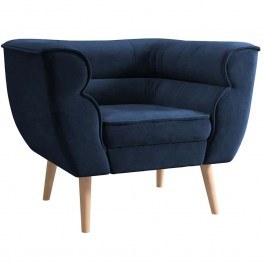 Πολυθρόνα Bal 162820589 82x74x75cm Dark Blue BLUE