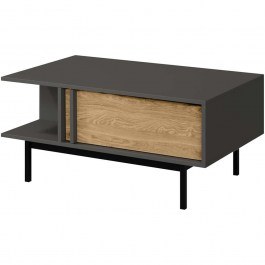 Coffee Table Alsy Reg 162913599 93x60x43cm Anthracite-Natural ANTHRACITE-NATURAL