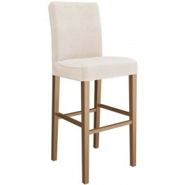 Σκαμπό Μπαρ Kleon 162447479 45x52x105cm Natural-Cream CREAM