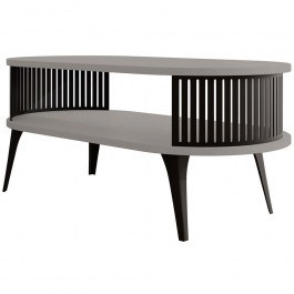Coffee Table Roenni 162848969 100x50x44cm Grey-Black GREY