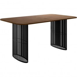 Extendable Table Arcadia 163085109 160/236x90x76cm Wenge-Black WENGE