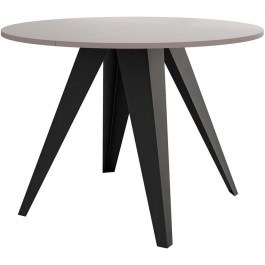 Extendable Table Gerda 163086439 D100/138x76cm Cashmere-Black CASHMERE