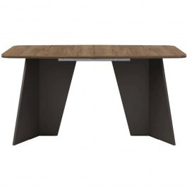 Extendable Table Moneto 163059909 156/206x90x78,4cm Dark Brown BROWN