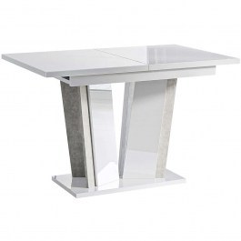 Extendable Table Doha 162789659 120/160x80x75cm White-Concrete WHITE