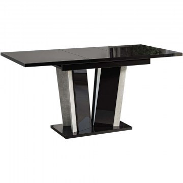 Τραπέζι Επεκτεινόμενο Doha 162789669 120/160x80x75cm Black-Concrete