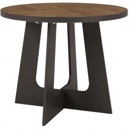 Extendable Table Bega 163059869 110/160x110x78cm Dark Brown BROWN