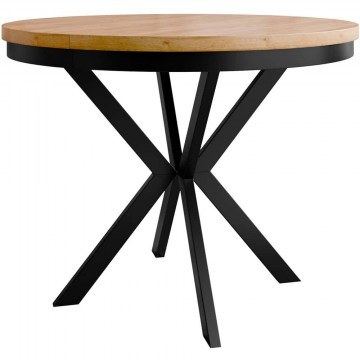 Τραπέζι Επεκτεινόμενο Edder 163050869 100/176x100x76cm Natural-Black