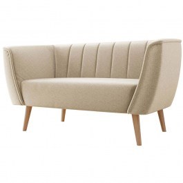 Two-Seater Sofa Pas 162821399 142x74x75cm Beige BEIGE