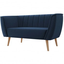 Two-Seater Sofa Pas 162821449 142x74x75cm Blue BLUE