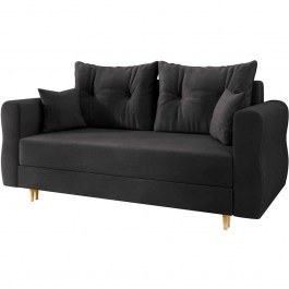 Two-Seater Sofa Zako 162820159 167x77x85cm Black BLACK