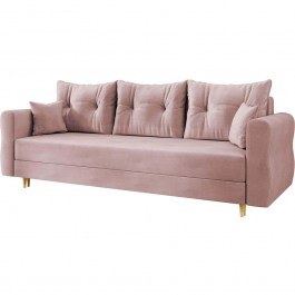 Three-Seater Sofa Zako 162820229 231x77x85cm Pink PINK