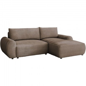 Corner Sofa - Bed (Right Corner) Bello 162860239 267x177x93cm Brown