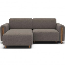 Corner Sofa - Bed (Left Corner) Tacos 163082769 244x154x95cm Brown BROWN