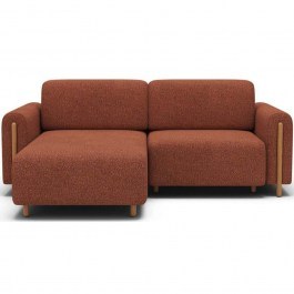 Corner Sofa - Bed (Left Corner) Tacos 163082789 244x154x95cm Terracotta TERRACOTTA