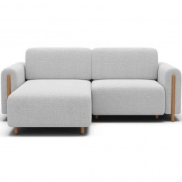 Corner Sofa - Bed (Left Corner) Tacos 163082809 244x154x95cm White WHITE