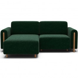 Corner Sofa - Bed (Left Corner) Tacos 163082729 244x154x95cm Green GREEN