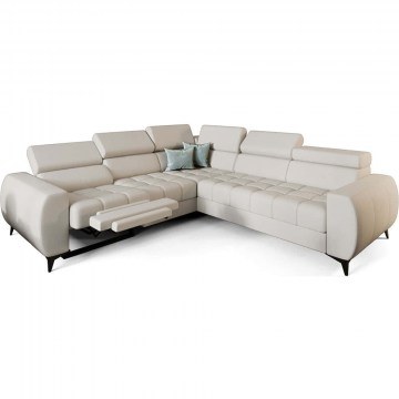 Καναπές Γωνιακός (Αριστερή Γωνία) Calyra Relax 163079489 255x258x95cm Cream