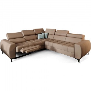 Καναπές Γωνιακός (Αριστερή Γωνία) Calyra Relax 163079469 255x258x95cm Taba