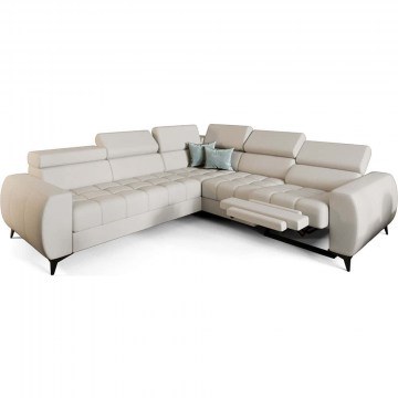 Corner Sofa (Right Corner) Calyra Relax 163079479 255x258x95cm Cream