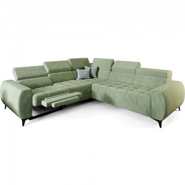 Corner Sofa (Left Corner) Calyra II Relax 163079419 255x258x95cm Mint