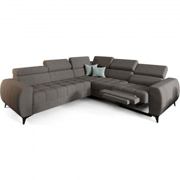 Καναπές Γωνιακός (Δεξιά Γωνία) Calyra II Relax 163079369 255x258x95cm Grey