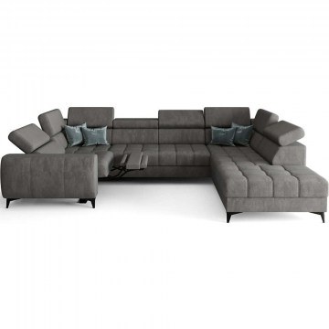 Καναπές Γωνιακός (Δεξιά Γωνία) Calyra Max Relax 163079679 350x225x95cm Anthracite