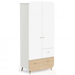 Ντουλάπα Δίφυλλη Firma 162691119 90,5x49,7x203,4cm Natural-White