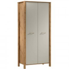 Ντουλάπα Δίφυλλη Indygo 162817759 90x53x199cm Oak-Beige