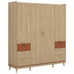 Four-Leaf Wardrobe Andi 163081679 190x57x215cm Natural