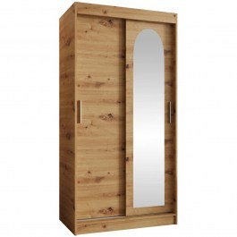 Ντουλάπα Δίφυλλη Συρόμενη Selfie 162893139 100x62x200cm Natural NATURAL