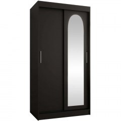 Ντουλάπα Δίφυλλη Συρόμενη Selfie 162893129 100x62x200cm Black