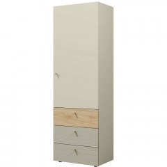 Ντουλάπα Μονόφυλλη Yuki 162854909 60x40x185cm Beige-Mint