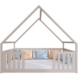 Κρεβάτι Παιδικό Bee (Για Στρώμα 90x200cm) 162917239 208x96x184cm Cashmere CASHMERE