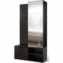 Entrance Furniture Oratto 163071029 100x35x189cm Black BLACK