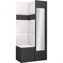 Entrance Furniture Orion XXV 163063079 82x44x168cm Anthracite-White ANTHRACITE-WHITE
