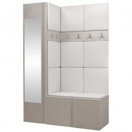 Entrance Furniture Orion 163118429 124x44x168cm Beige-White BEIGE-WHITE