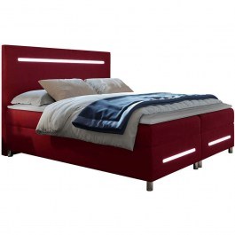 Κρεβάτι Με Στρώμα Και Φως Led Enter (160x200cm) 162566609 165x212x120cm Red RED