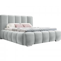 Bed With Storage Space Wizko (For Mattress 180x200cm) 162728639 200x222x112cm Grey