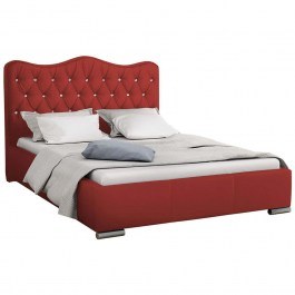 Κρεβάτι Με Αποθηκευτικό Χώρο Santorini (Για Στρώμα 160x200cm) 162483569 180x218x100cm Red RED