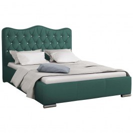 Κρεβάτι Με Αποθηκευτικό Χώρο Santorini (Για Στρώμα 160x200cm) 162483599 180x218x100cm Green GREEN