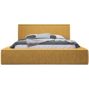 Bed With Storage Space Plexi (For Mattress 160x200cm) 162767729 192x230x81cm Mustard